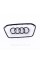 Накладка на руль, эмблема AUDI (Ауди) подушка AIR BAG 100 * 45 мм  Черный глянец