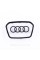 Накладка на руль, эмблема AUDI (Ауди) подушка AIR BAG 90 * 56 мм  Черный глянец