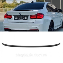 Спойлер багажника BMW 3 F30 2012-2018 стиль М3 (ABS пластик) БМВ Ф30 черный глянец