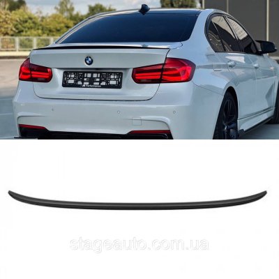 Спойлер багажника BMW 3 F30 2012-2018 стиль М3 (ABS пластик) БМВ Ф30 чорний глянець