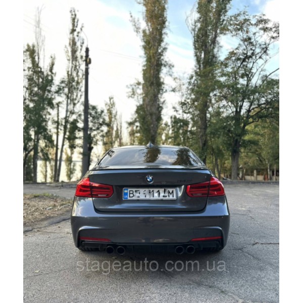 Спойлер багажника BMW 3 F30 2012-2018 стиль М3 (ABS пластик) БМВ Ф30 черный глянец