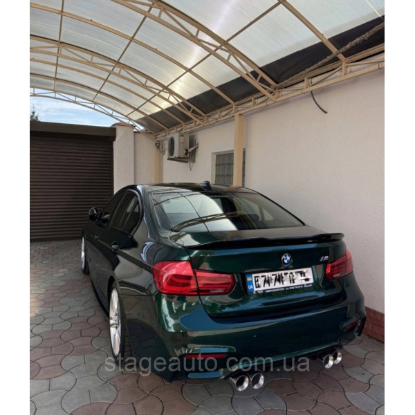 Спойлер багажника BMW 3 F30 2012-2018 стиль PSM (ABS пластик) БМВ Ф30 черный глянец