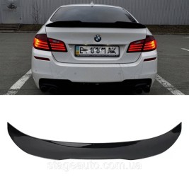 Спойлер багажника BMW 5 F10 2012-2018 стиль PSМ (ABS пластик) БМВ Ф10 черный глянец