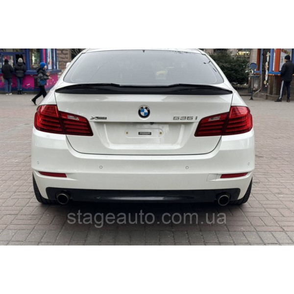 Спойлер багажника BMW 5 F10 2012-2018 стиль PSМ (ABS пластик) БМВ Ф10 черный глянец