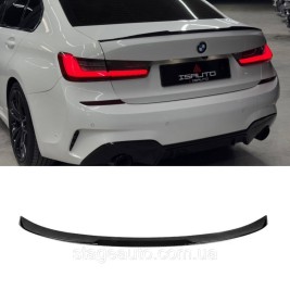Спойлер багажника BMW 3 G20 2019-2022 стиль М3 (ABS пластик) БМВ Г20 черный глянец