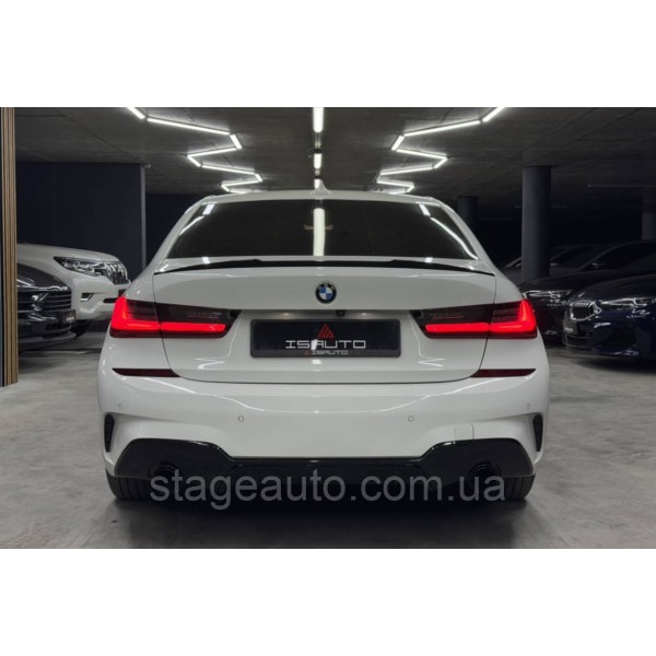 Спойлер багажника BMW 3 G20 2019-2022 стиль М3 (ABS пластик) БМВ Г20 черный глянец