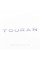 Эмблема наклейка на крышку багажника NEW TOURAN Volkswagen ТУРАН  22 x 2 см Хром