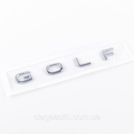 Эмблема наклейка на крышку багажника NEW GOLF Volkswagen ГОЛЬФ 16 x 2 см Хром