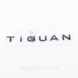 Эмблема наклейка на крышку багажника NEW TIGUAN Volkswagen ТИГУАН 29 x 2 см Черный