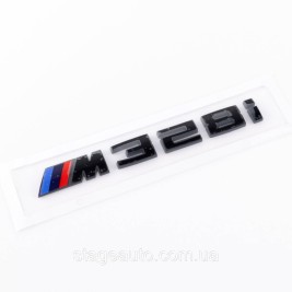 Эмблема (логотип) M328i BMW (БМВ) шильдик на багажник Черный M328i