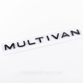Эмблема наклейка на крышку багажника NEW MULTIVAN Volkswagen МУЛЬТИВАН Черный