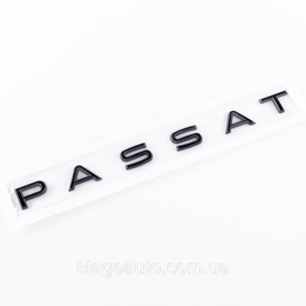 Эмблема наклейка на крышку багажника NEW PASSAT Volkswagen ПАССАТ 25 x 2 см Черный