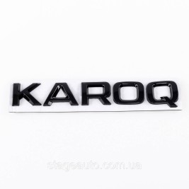 Шильдик эмблема на багажник KAROQ для SKODA для Шкода черный
