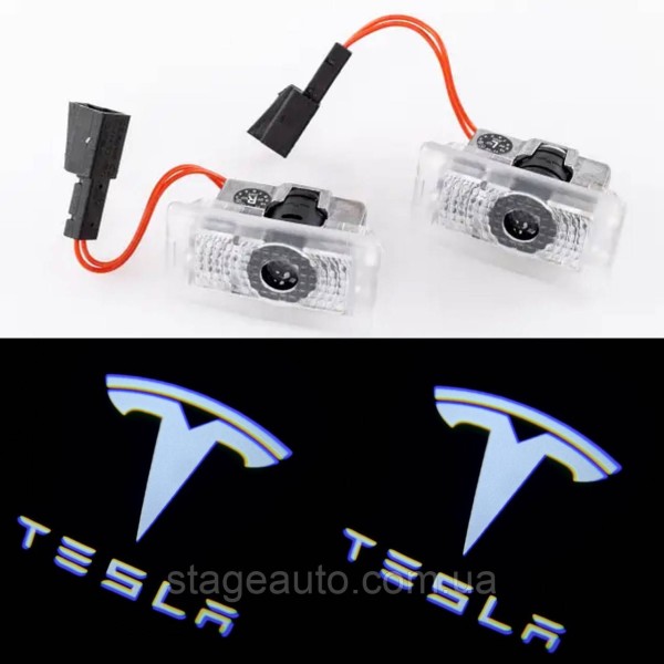 Проектор подсветка логотипа для дверей с логотипом TESLA ТЕСЛА model 3 S Y X