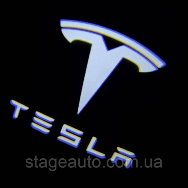 Проектор подсветка логотипа для дверей с логотипом TESLA ТЕСЛА model 3 S Y X