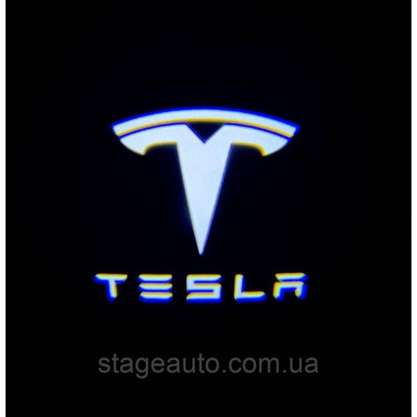 Проектор подсветка логотипа для дверей с логотипом TESLA ТЕСЛА model 3 S Y X