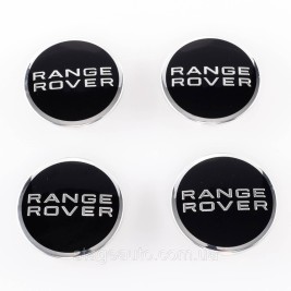 Колпачки заглушки для дисков 63 мм, Range Rover, Ренж Ровер Черные
