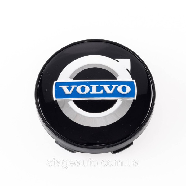 Колпачки заглушки на литые диски Volvo Вольво 60 мм Черные