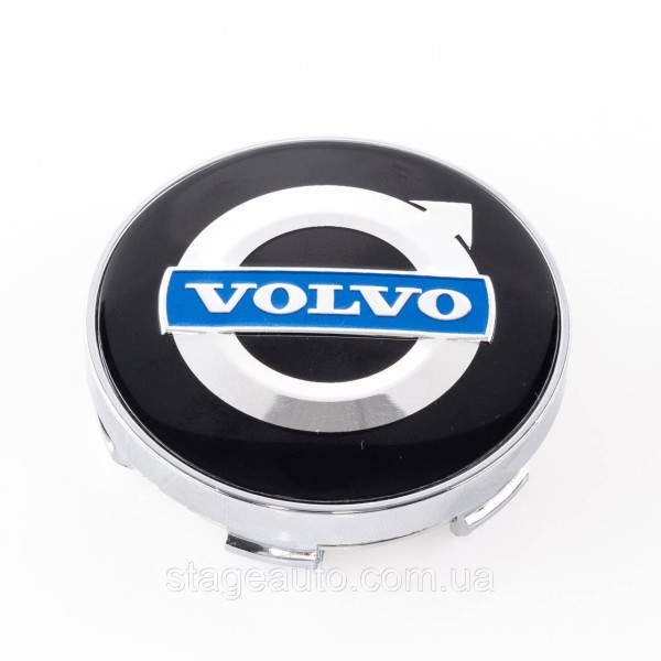 Колпачки заглушки на литые диски Volvo Вольво 60 мм Черные