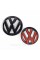 Передняя + задняя эмблема Volkswagen Фольцваген VW TOUAREG 2014 - 2018 Черная