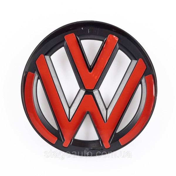 Передняя + задняя эмблема Volkswagen Фольцваген VW TOUAREG 2014 - 2018 Черная