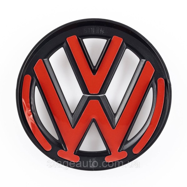 Передняя + задняя эмблема Volkswagen Фольцваген VW TOUAREG 2014 - 2018 Черная