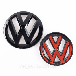 Передняя эмблема Volkswagen Фольцваген VW TOUAREG 2014 - 2018 Черная