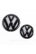 Передняя + задняя эмблема Volkswagen Фольцваген VW JETTA  2010 - 2014 Черная