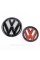 Передняя + задняя эмблема Volkswagen Фольцваген VW JETTA  2010 - 2014 Черная