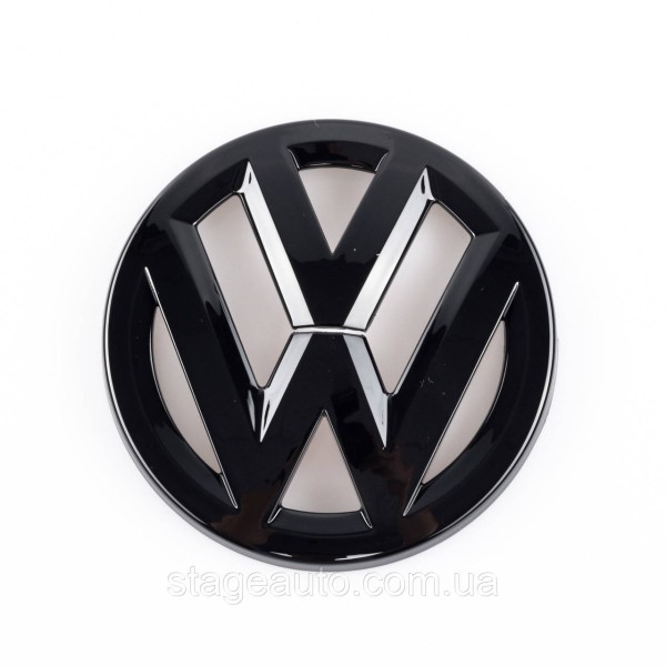 Передняя + задняя эмблема Volkswagen Фольцваген VW JETTA  2010 - 2014 Черная