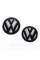 Передняя + задняя эмблема Volkswagen Фольцваген VW TOURAN 2010 - 2015 Черная