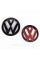 Передняя + задняя эмблема Volkswagen Фольцваген VW TOURAN 2010 - 2015 Черная