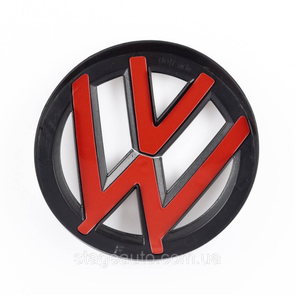 Передняя + задняя эмблема Volkswagen Фольцваген VW TOURAN 2010 - 2015 Черная