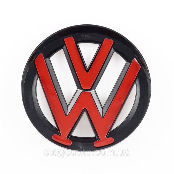 Передняя + задняя эмблема Volkswagen Фольцваген VW TOURAN 2010 - 2015 Черная