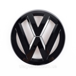 Задняя эмблема Volkswagen Фольцваген VW TOURAN 2010 - 2015 Черная