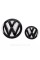 Передняя + задняя эмблема Volkswagen Фольцваген VW CC 2012 - 2016 Черная
