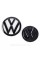 Передняя + задняя эмблема Volkswagen Фольцваген VW GOLF 7 2012 - 2017 Черная