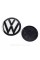 Передняя + задняя эмблема Volkswagen Фольцваген VW GOLF 7 2012 - 2017 Черная