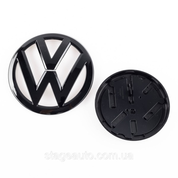 Передняя + задняя эмблема Volkswagen Фольцваген VW GOLF 7 2012 - 2017 Черная
