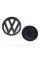 Передняя + задняя эмблема Volkswagen Фольцваген VW GOLF 7 2012 - 2017 Черная