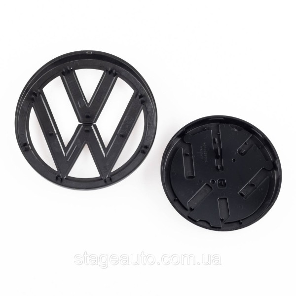 Передняя + задняя эмблема Volkswagen Фольцваген VW GOLF 7 2012 - 2017 Черная