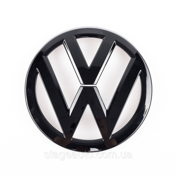Передняя + задняя эмблема Volkswagen Фольцваген VW GOLF 7 2012 - 2017 Черная