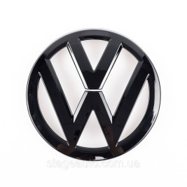 Передняя эмблема Volkswagen Фольцваген VW GOLF 7 2012 - 2017 Черная