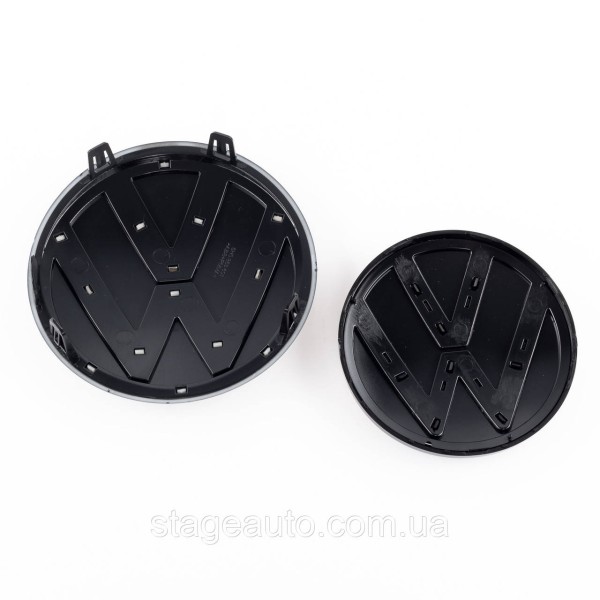Передняя + задняя эмблема Volkswagen Фольцваген VW GOLF 8 2020 - 2024 Черная