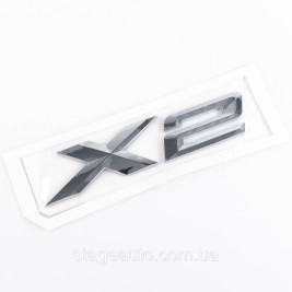 Шильдик надпись багажника BMW БМВ X2 Хром для F39, U10