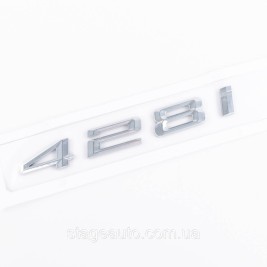 Шильдик надпись багажника BMW БМВ 428i Хром для F32, F33, G22, G23
