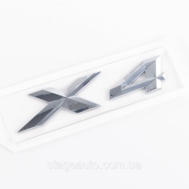 Шильдик надпись багажника BMW БМВ X4 Хром для F26, G02