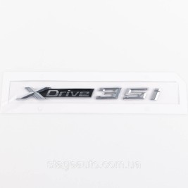 Шильдик Эмблема Надпись BMW XDrive 35i для БМВ, Хдрайв 35і хром