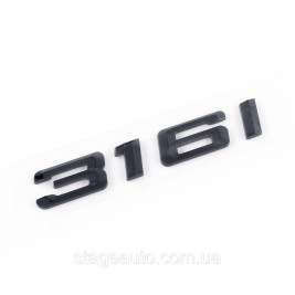 Шильдик надпись багажника BMW БМВ 316i Черный для E46, E90, F30, G20