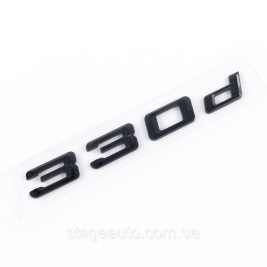 Шильдик надпись багажника BMW БМВ 330d Черный для E46, E90, F30, G20